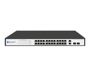 24 Port Gigabit Unmanaged PoE+ Switch with 2 gigabit rj45 and 2 SFP (SP5220-24PGE2GE2GF)