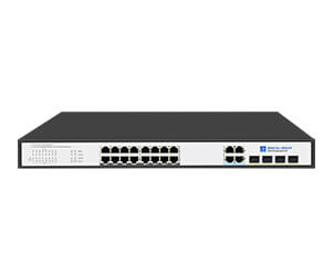 16 Port Gigabit Unmanaged PoE Switch with 4 Gigabit RJ45/SFP Combo Uplink (SP5220-16PGE4GC)