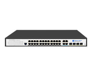 24 Port Gigabit Managed PoE Switch with 4 Gigabit RJ45/SFP Uplink (SP7500-24PGE4GC-L2M)