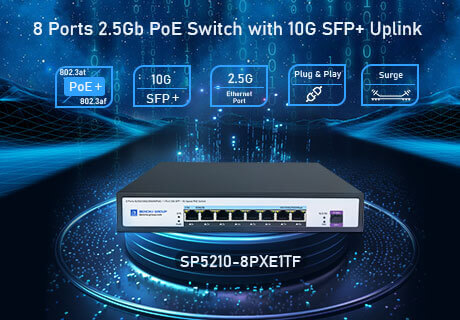 Releasing Latest Products Unmanaged 8 Ports 2.5G PoE Switch