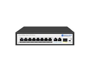 8 port 10/100m poe switch with 1 gigabit sfp