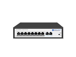 8 port 10/100M PoE switch with 2 gigabit