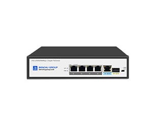 4 Port Gigabit PoE swtich with 1 Gigabit RJ45 and 1 SFP (SP5200-4PGE1GE1F)