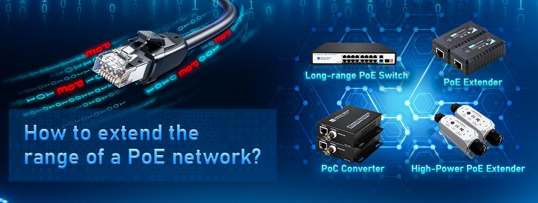 How to extend the range of a PoE network?