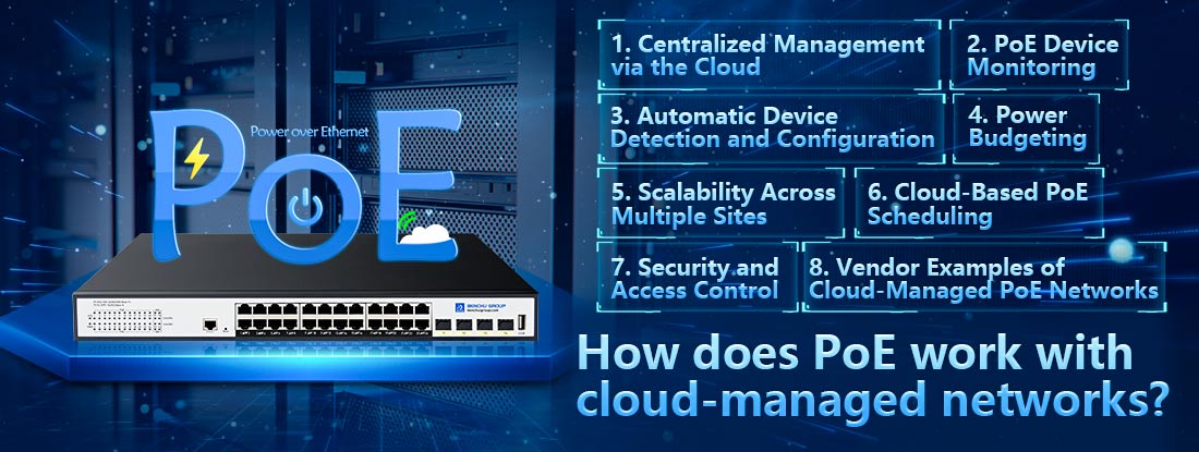 How does PoE work with  cloud-managed networks?