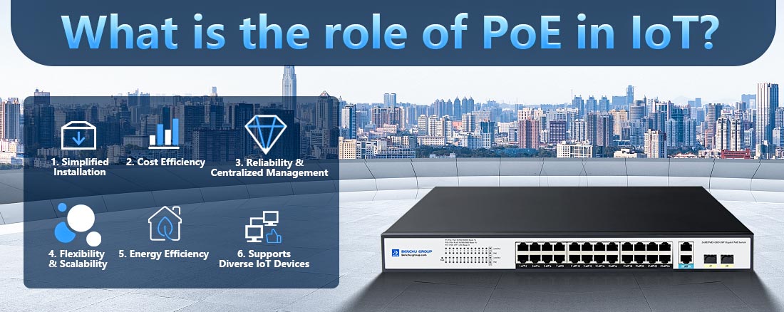 What is the role of PoE in IoT?