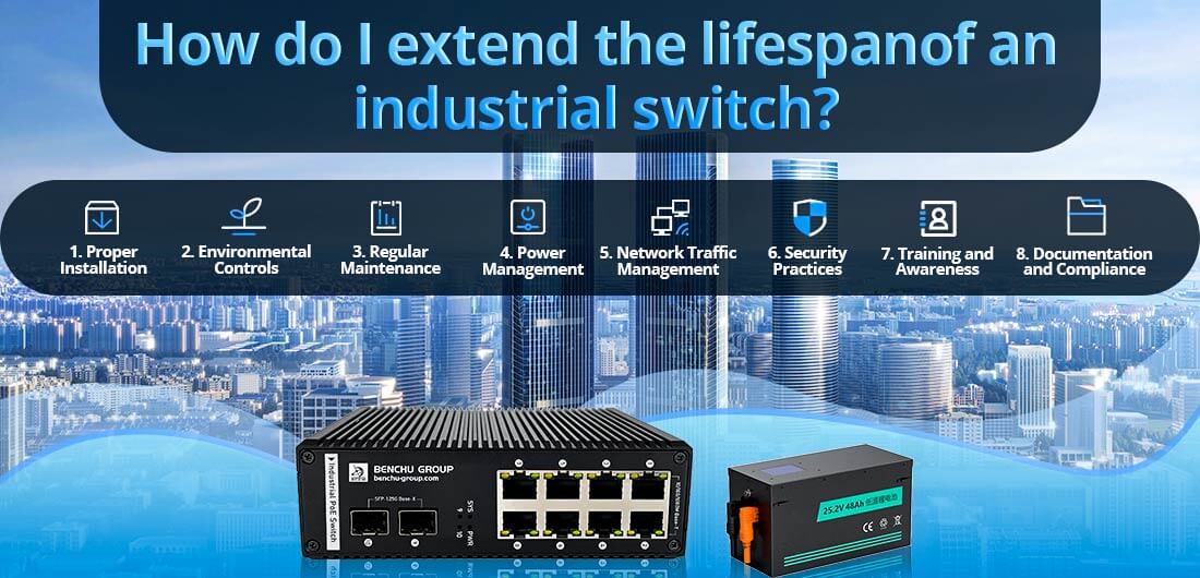 How do I extend the lifespan of an industrial switch?