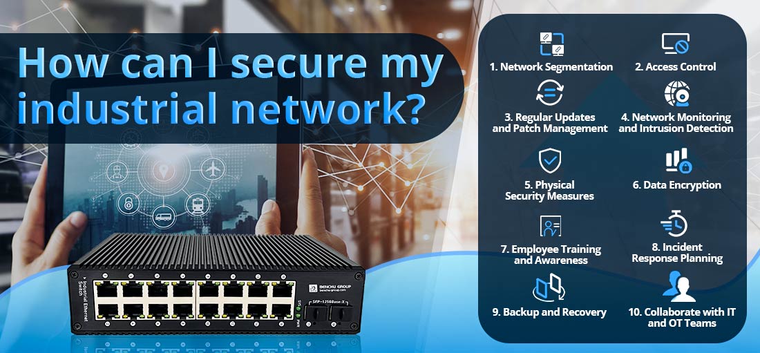 How can I secure my industrial network?