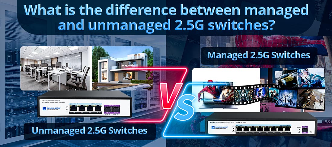 What is the difference between managed and unmanaged 2.5G switches?