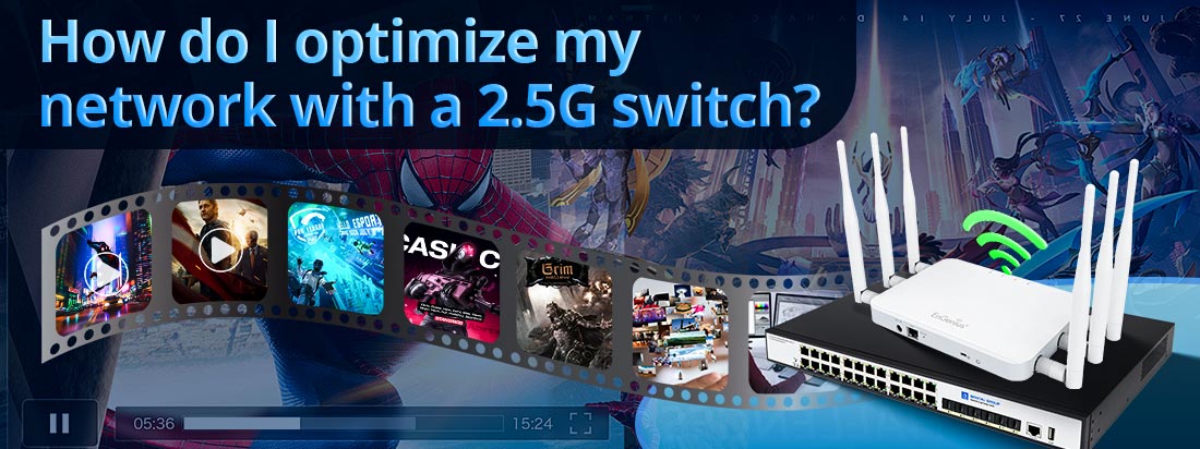 How do I optimize my network with a 2.5G switch?