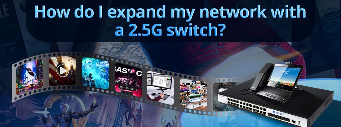 How do I expand my network with a 2.5G switch?