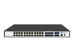 L3 Managed 24 Port Gigabit PoE Switch with 8 Gigabit SFP Combo with 4-10G SFP+ Uplink