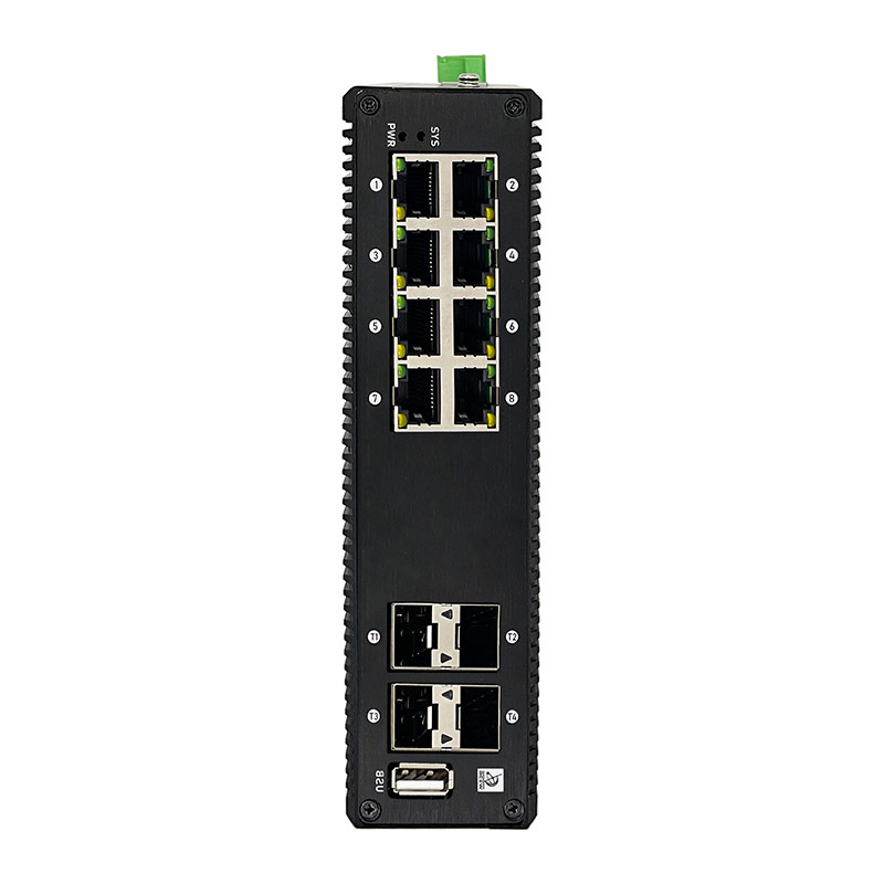 8 Port Industrial PoE Switch with 10G Uplink