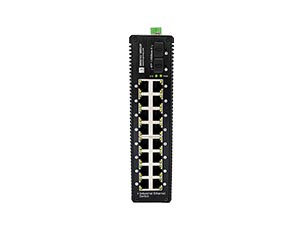 Layer 2 Managed 16 Ports PoE+ Gigabit Industrial Switch With 2 Gigabit SFP Uplink