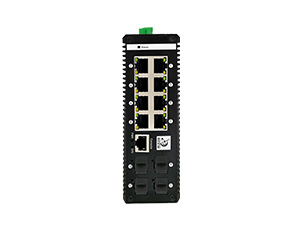 12 Ports Gigabit Managed Industrial Switch Provide 4 Gigabit SFP Uplink