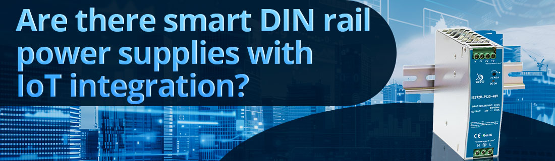 Are there smart DIN rail power supplies with IoT integration?