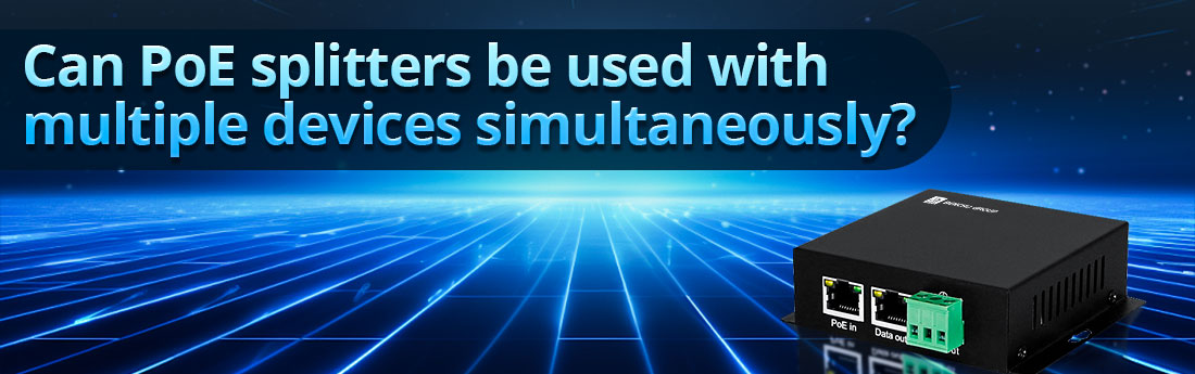 Can PoE splitters be used with multiple devices simultaneously?