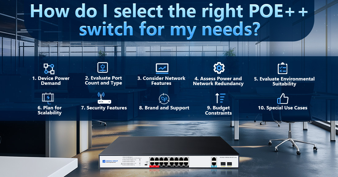 How do I select the right POE++ switch for my needs How do I select the right POE++ switch for my needs