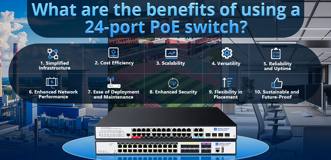 What are the benefits of using a 24-port PoE switch What are the benefits of using a 24-port PoE switch
